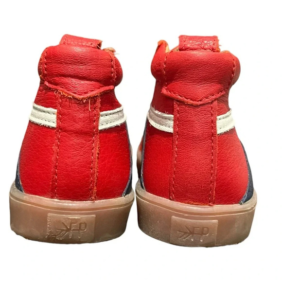 Freshly Picked HI Top sneaker Unisex toddler 7T Leather- pull on elastic laces - Picture 6 of 8
